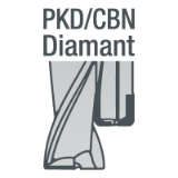 PKD-, CBN- und diamantbeschichtete Fräser